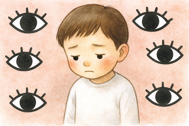 他者からの眼差しを感じ、落ち込む子供
