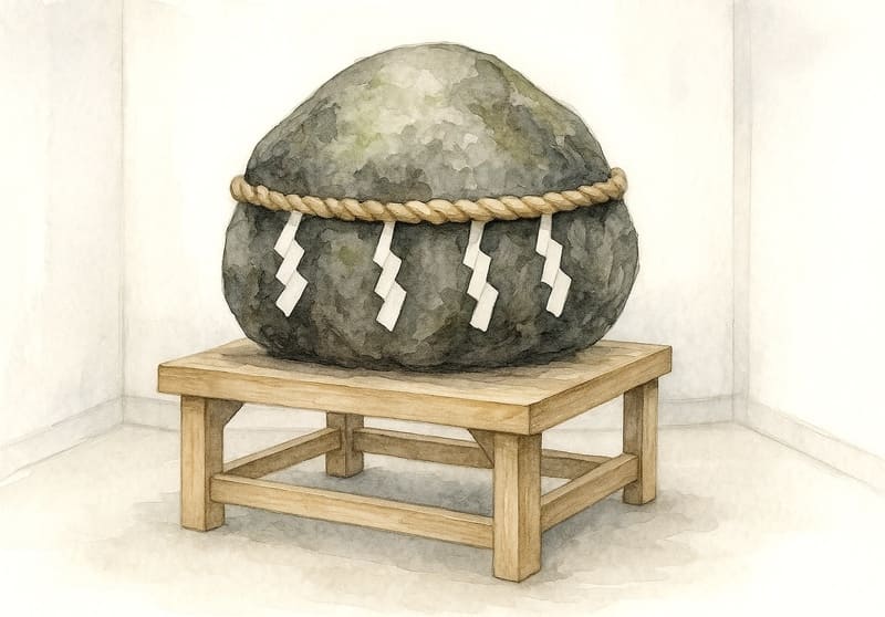 宗教団体の基地におかれていた石
