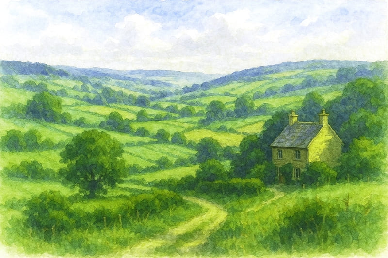 イギリスの最も美しい田園風景