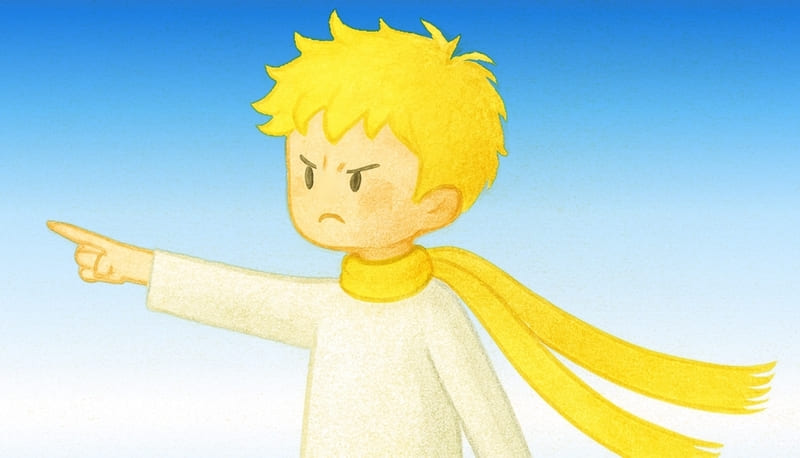 絵を指さして怒る王子さま