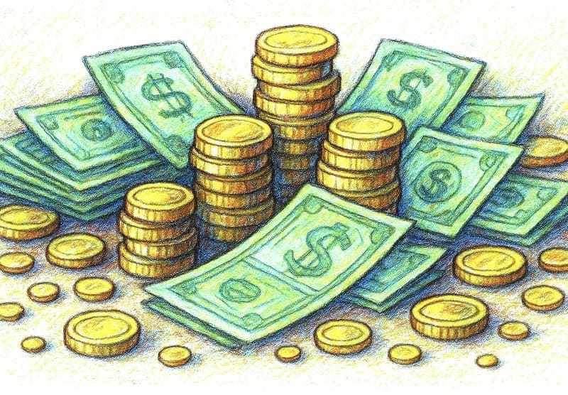 大量のお金