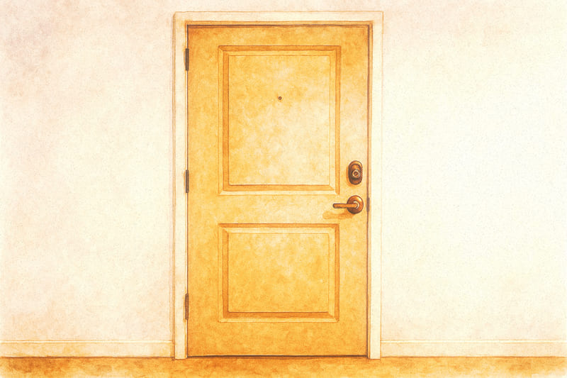 アパートのドア