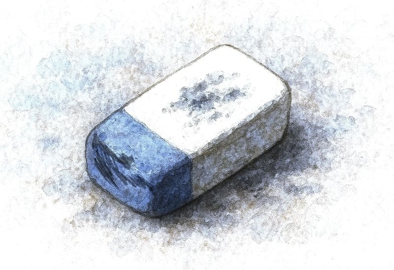 宮嶺の使いかけの消しゴム