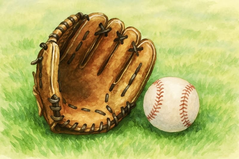 グローブと野球ボール