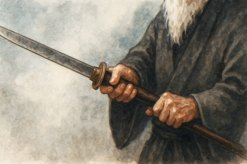 仕込み杖の爺さん