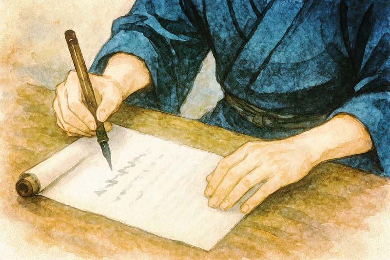 記事を書く響陣(イメージ)