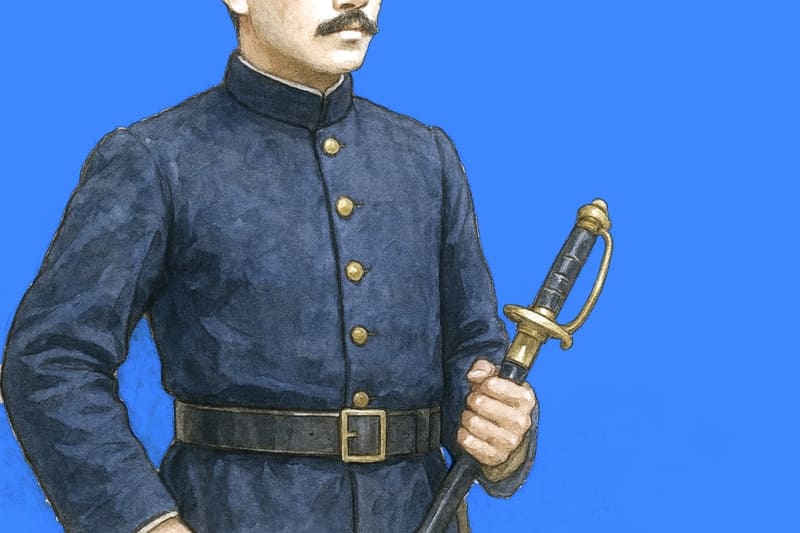 サーベルを持った警察官