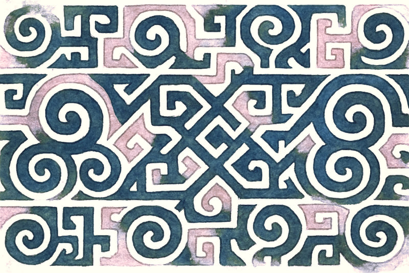 アイヌの模様イメージ