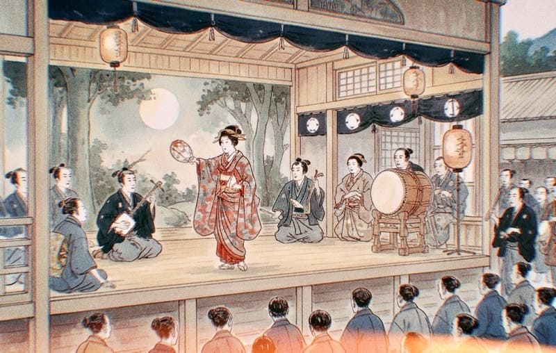 明治時代の旅一座