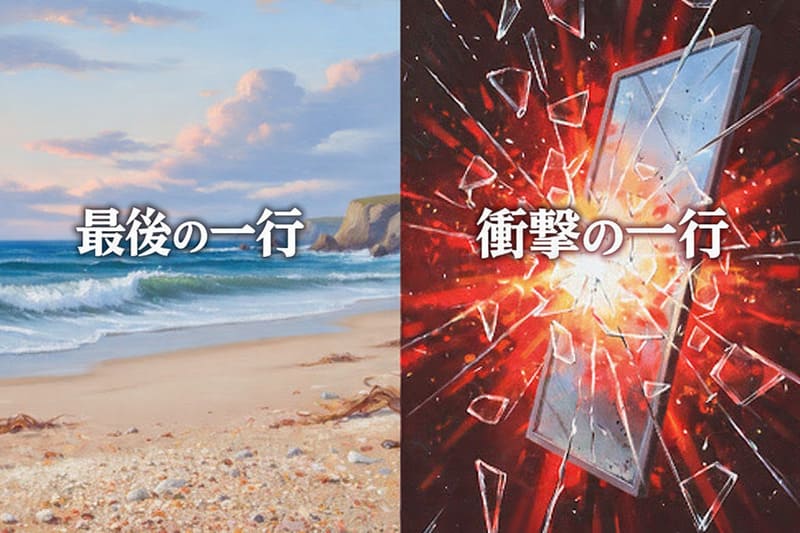 最後の一行と衝撃の一行