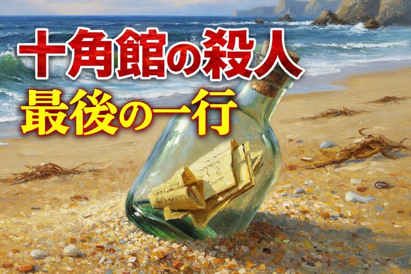 十角館の殺人｜最後の一行からガラス瓶と結末後を考察