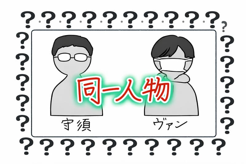 守須とヴァンイラスト。同一人物？？