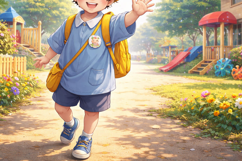 幼稚園児の男の子