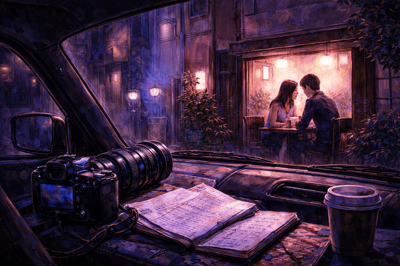 密会現場を盗る探偵