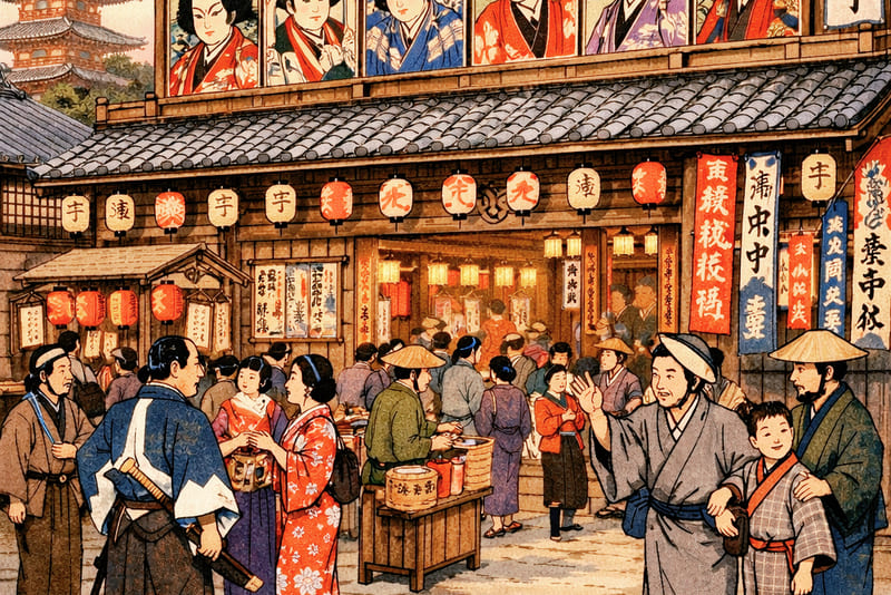 江戸時代の芝居小屋