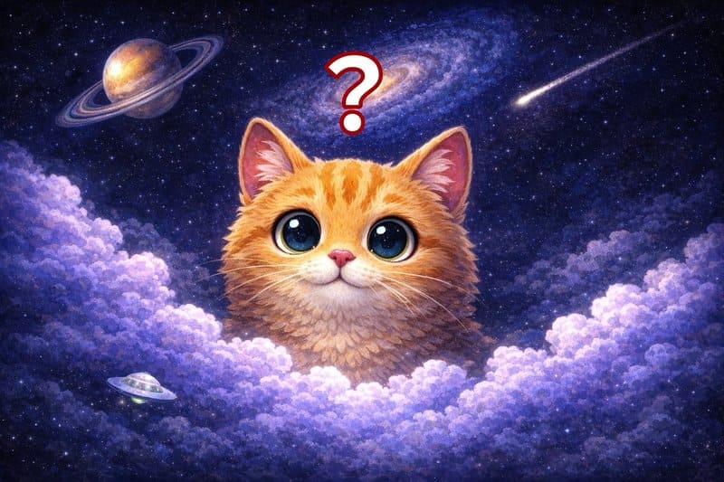 宇宙猫（理解できていない猫）