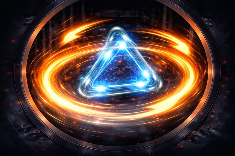 三角形の回転体が回って向きを変える
「スピンドライブ」イメージ