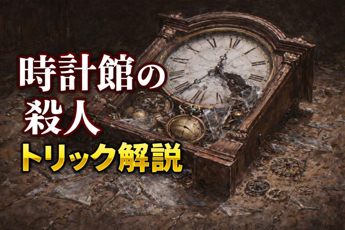 『時計館の殺人』トリック解説。館の時間錯覚トリックとその隠ぺい