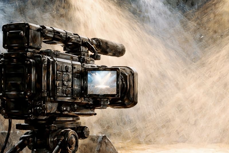 カメラとスポットライト