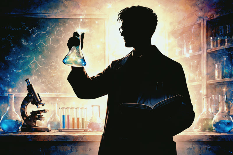 中学校科学教師の男性