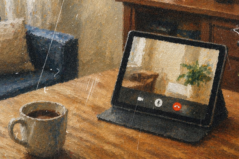 ビデオ通話画面