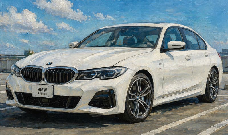 BMWシリーズ3　ホワイト