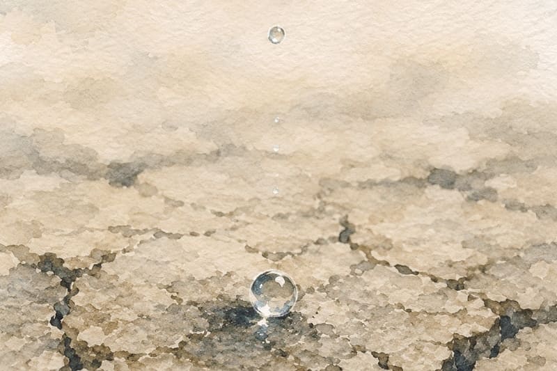 水不足のイラスト