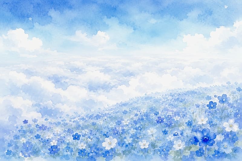 ちいちゃんがいった空色の花畑