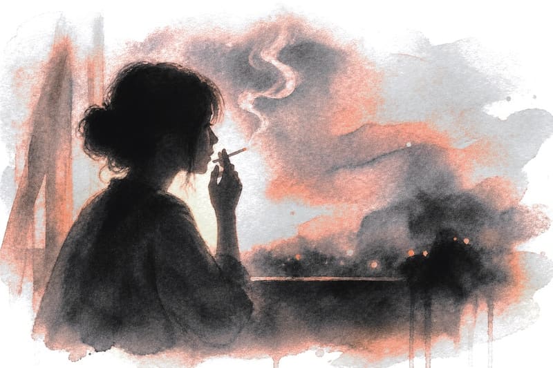 喫煙女性